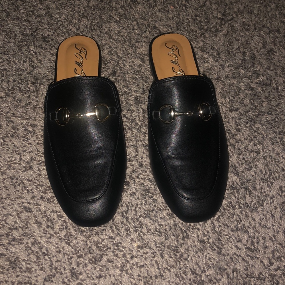 Black mules brand new